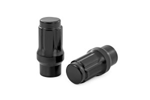 Toyota FJ Cruiser Lug Nut Set - Rough Country - Bulge Acorn, Closed End, Extended Thread, M12 x 1.5 - Black - '08-'13